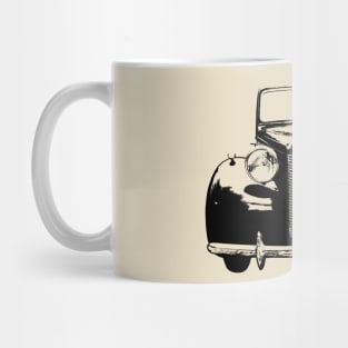 Austin Ten 1940s British classic car monoblock black Mug